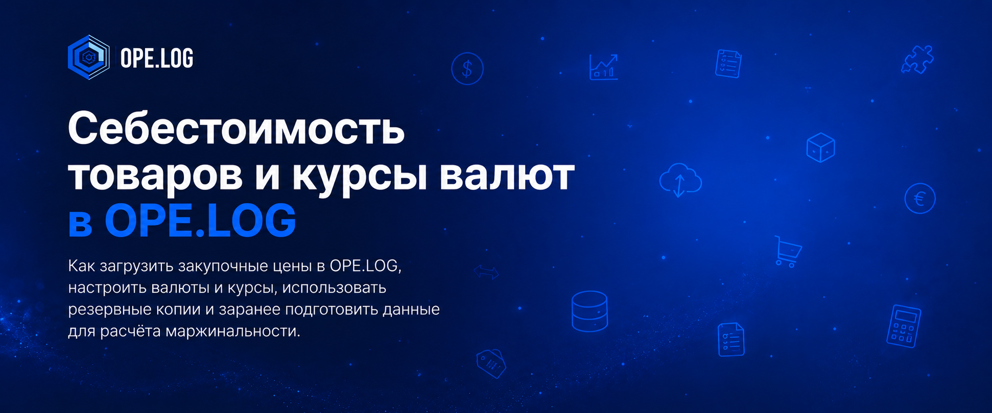 Себестоимость товаров и курсы валют в OPE.LOG